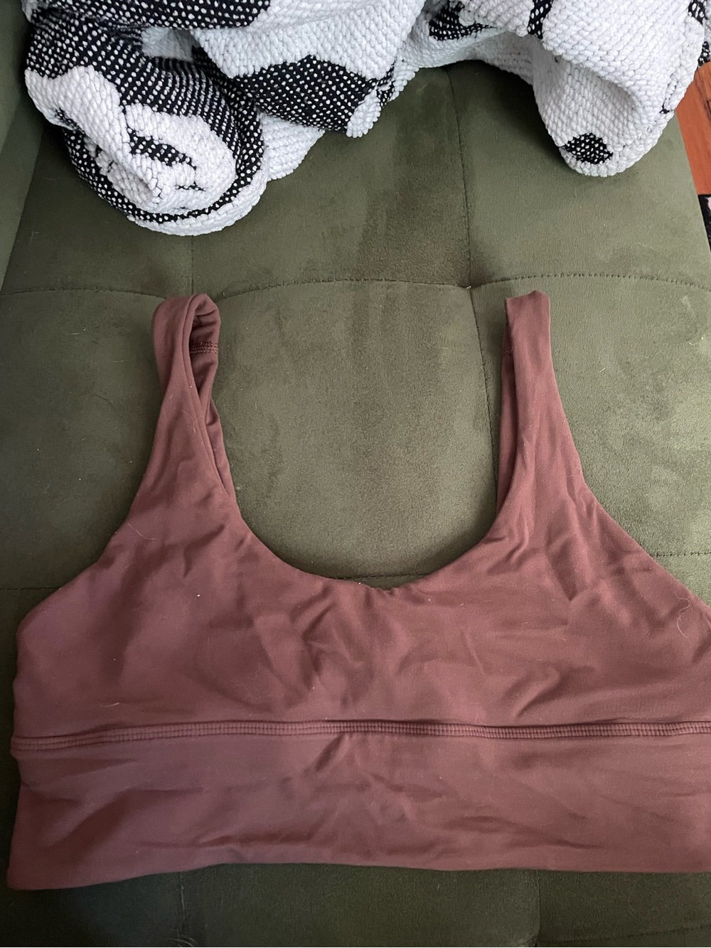 Lululemon Align Sports Bra, size 8- color Java- scoop neck style